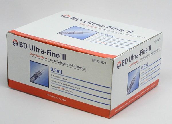 Picture of Syringe Insulin 0.5mL x 31G BD Ultrafine 100s