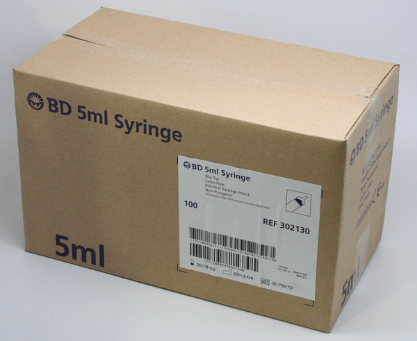 Picture of Syringe 5mL Luer Slip BD Plastipak 100s