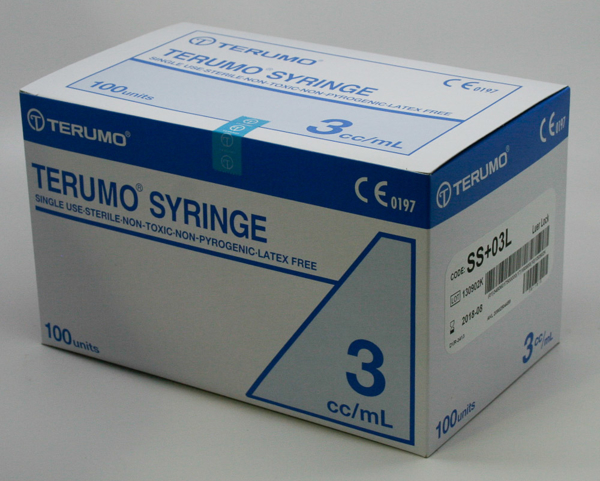 Syringe 3mL Luer Lock Terumo 100s  Online Medical Supplies & Equipment