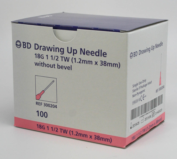 Picture of Needles Draw Up 18G x 1 1/2" BD 100s