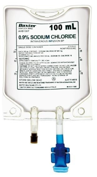 Normal Saline 09 Sodium Chloride 100ml Minibag For Injections  Medical  Mart