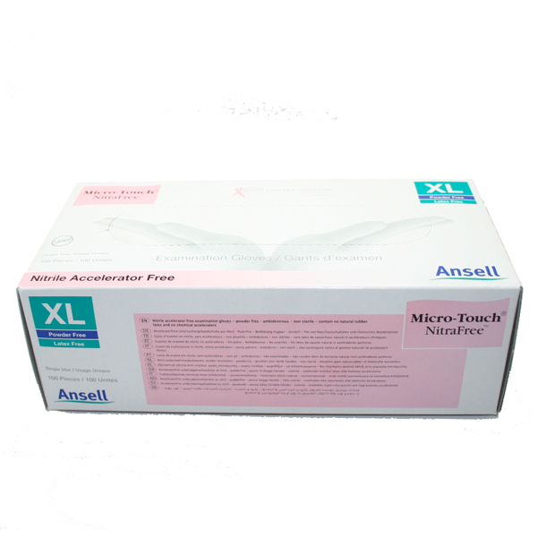 Picture of Gloves Nitrile Pink M/Touch Nitrafree Medium 100