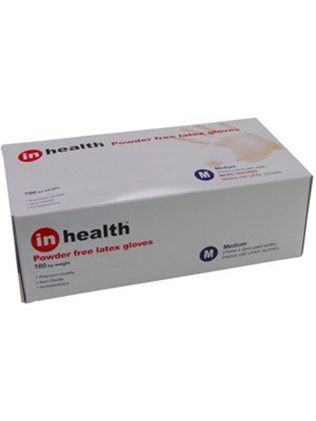 Picture of Gloves Latex P/Free InHealth Small 100s