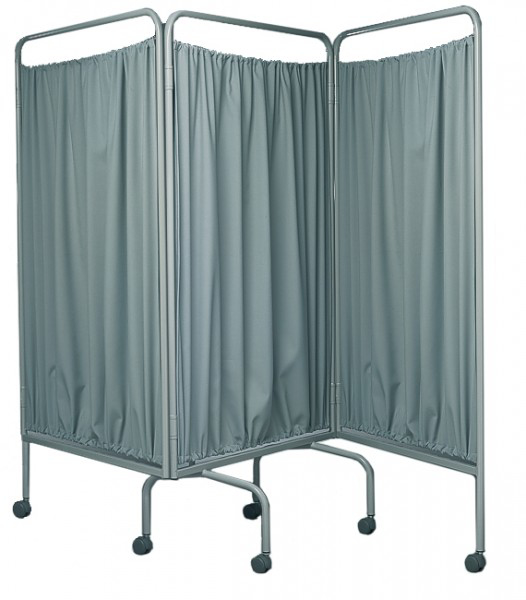 Picture of Privacy Screen 3-Fold with Curtains Axis