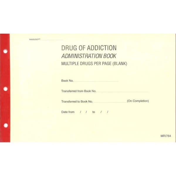 Picture of Drug of Addiction Book Multiple Blank BOO562