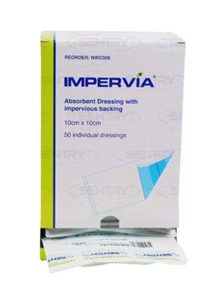 Picture of Impervia Absorbent Dressing 10x10cm 50s